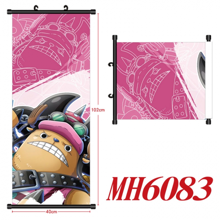 One Piece Anime black Plastic rod Cloth painting Wall Scroll 40X102CM MH6083