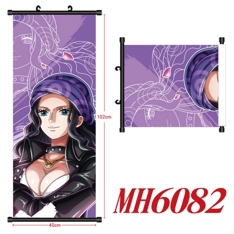 One Piece Anime black Plastic rod Cloth painting Wall Scroll 40X102CM MH6082