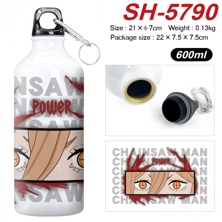 Chainsaw man Anime print sports kettle aluminum kettle water cup 21x7cm  SH-5790