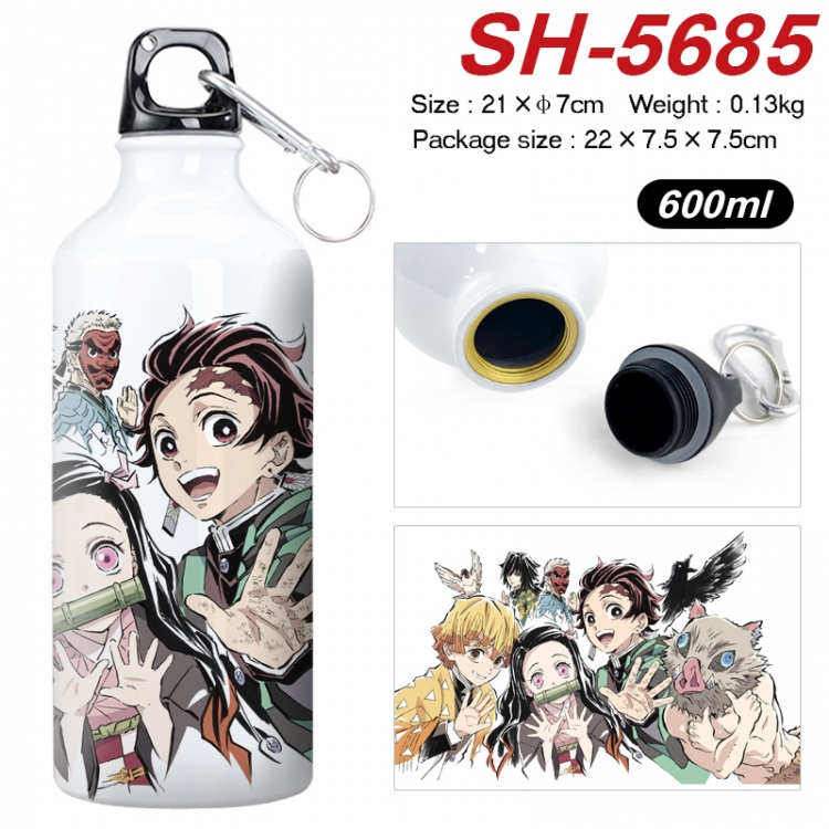 Demon Slayer Kimets Anime print sports kettle aluminum kettle water cup 21x7cm  SH-5685