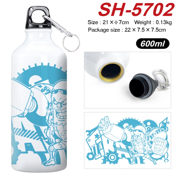 One Piece Anime print sports kettle aluminum kettle water cup 21x7cm SH-5702