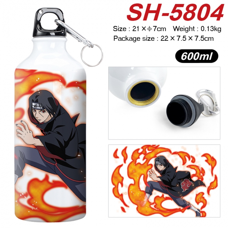 Naruto Anime print sports kettle aluminum kettle water cup 600ml 21x7cm  SH-5804