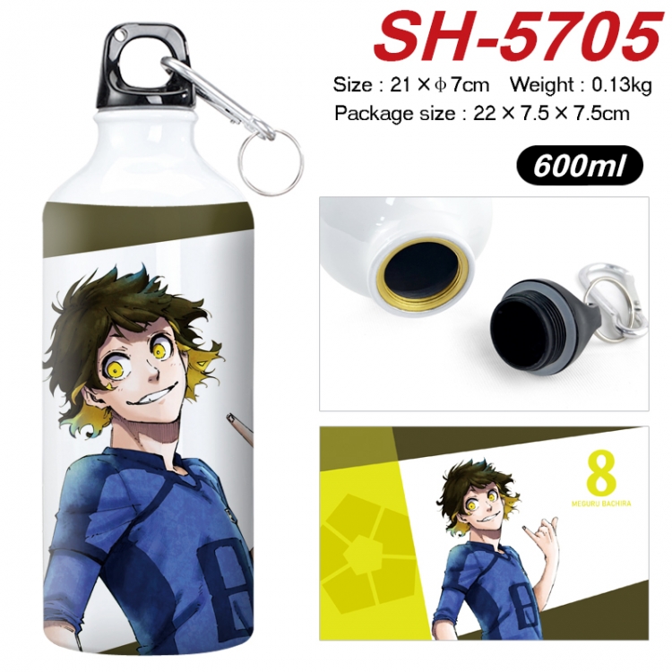 BLUE LOCK  Anime print sports kettle aluminum kettle water cup 600ml  SH-5705