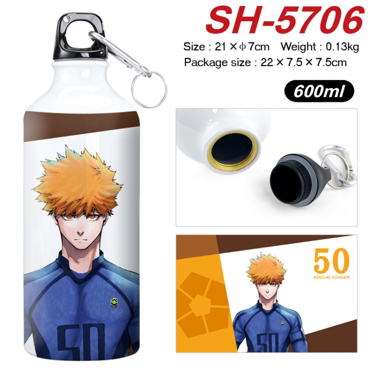 BLUE LOCK  Anime print sports kettle aluminum kettle water cup 600ml SH-5706