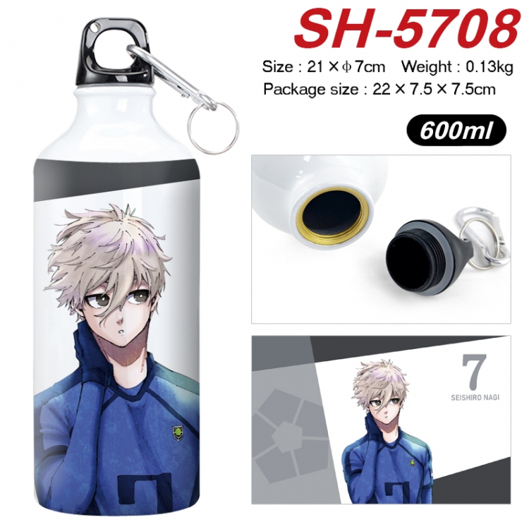 BLUE LOCK  Anime print sports kettle aluminum kettle water cup 600ml SH-5708