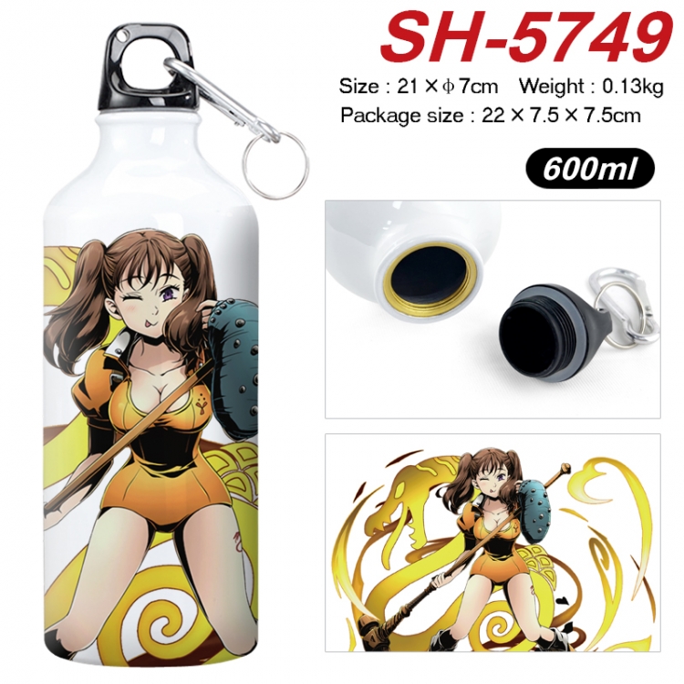 The Seven Deadly Sins Anime print sports kettle aluminum kettle water cup 600ml  SH-5749