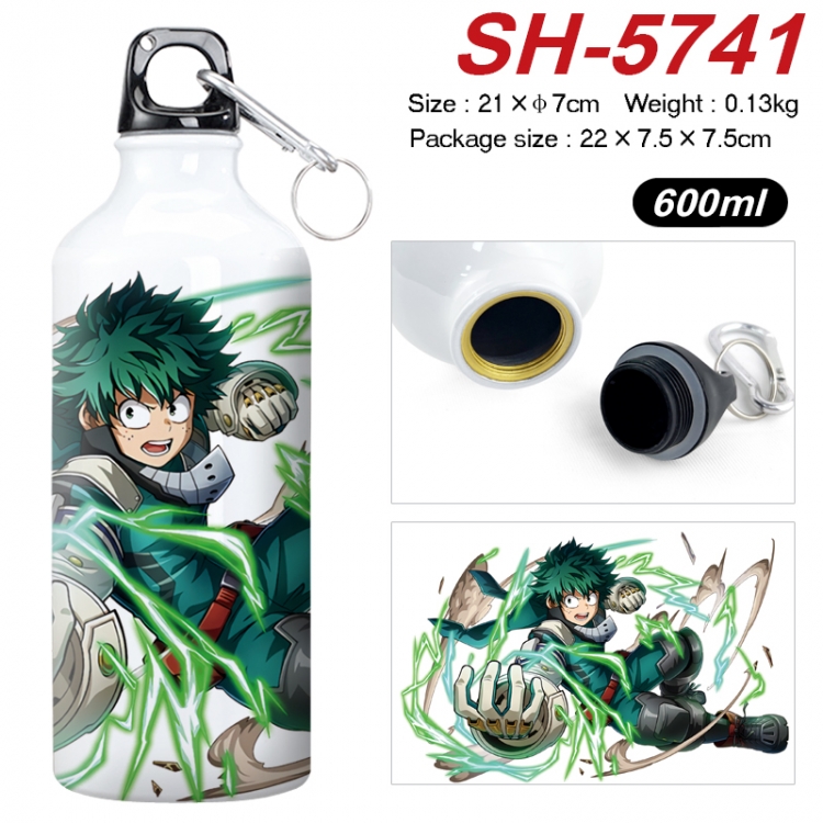 My Hero Academia Anime print sports kettle aluminum kettle water cup 600ml SH-5741