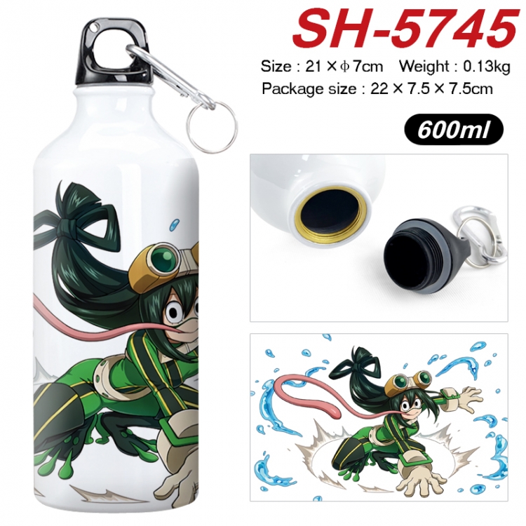 My Hero Academia Anime print sports kettle aluminum kettle water cup 600ml SH-5745
