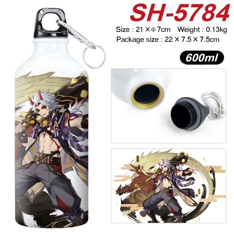 Genshin Impact Anime print sports kettle aluminum kettle water cup 600ml SH-5784