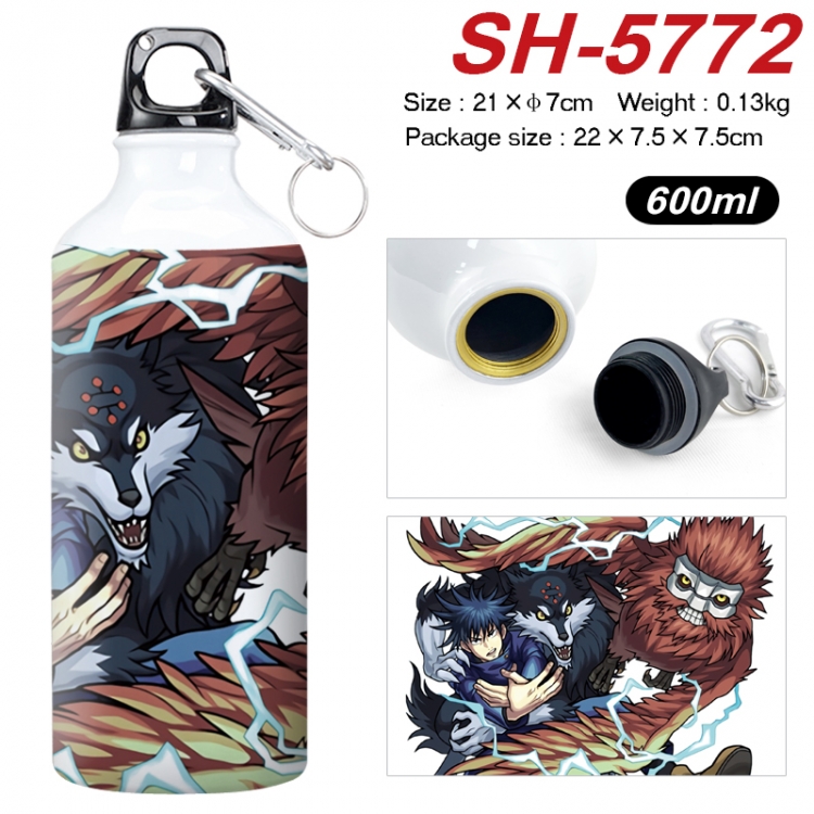 Jujutsu Kaisen Anime print sports kettle aluminum kettle water cup 600ml SH-5772