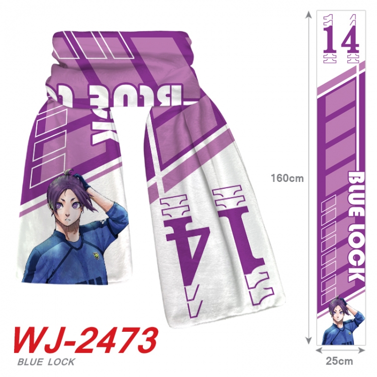 BLUE LOCK Anime Plush Impression Scarf Neck 25x160cm WJ-2473