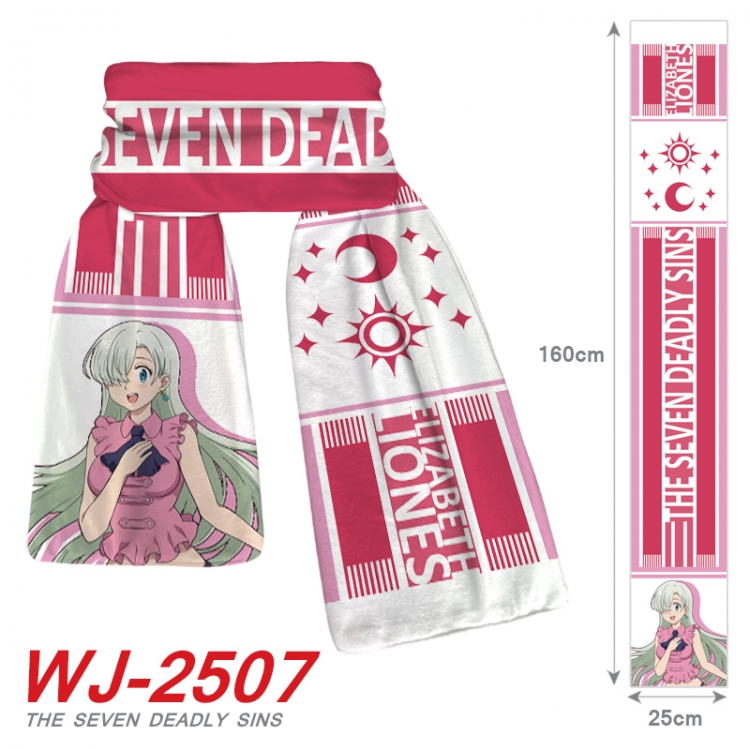 The Seven Deadly Sins Anime Plush Impression Scarf Neck 25x160cm WJ-2507