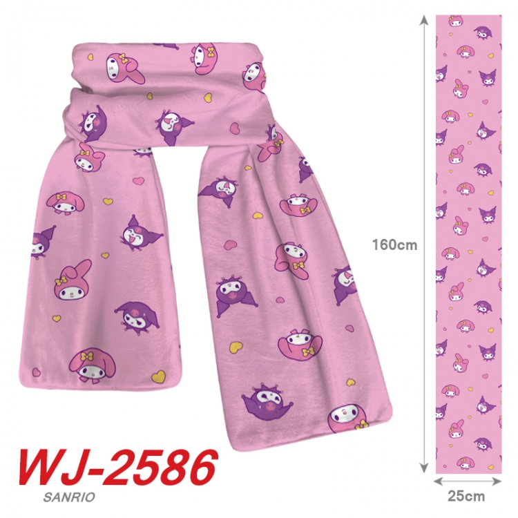 sanrio Anime Plush Impression Scarf Neck 25x160cm WJ-2586