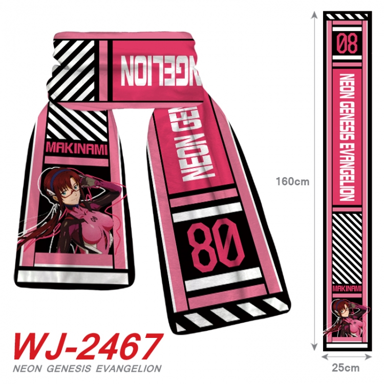 EVA Anime Plush Impression Scarf Neck 25x160cm WJ-2467