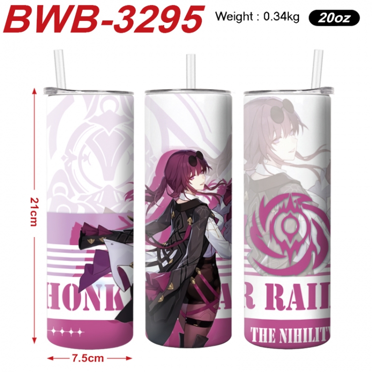 Honkai: Star Rail Anime printing insulation cup straw cup 21X7.5CM BWB-3295A