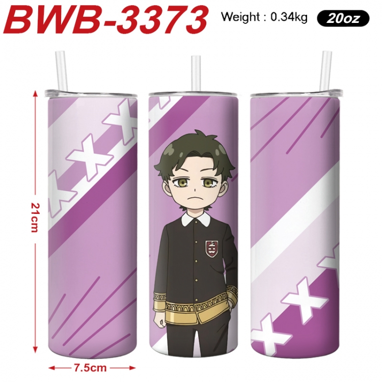 SPY×FAMILY Anime printing insulation cup straw cup 21X7.5CM BWB-3373A