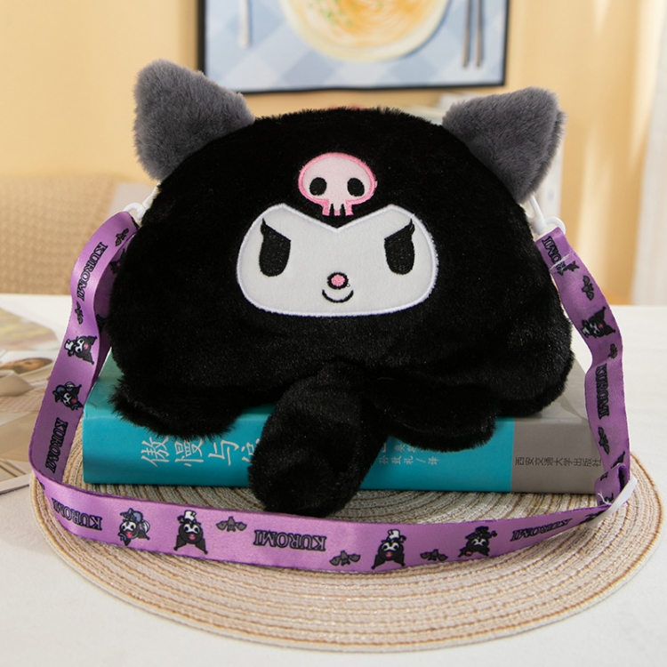 Kuromi Cartoon plush satchel cute bag toy storage bag 15CM  price for 2 pcs