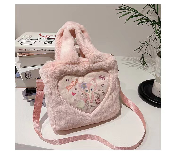 Plush cartoon handbag cute storage bag toy bag 20cm  price for 2 pcs