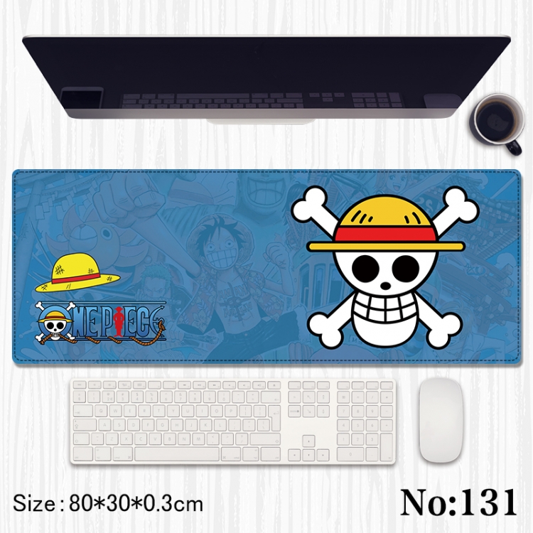 One Piece Anime peripheral computer mouse pad office desk pad multifunctional pad 80X30X0.3cm 131