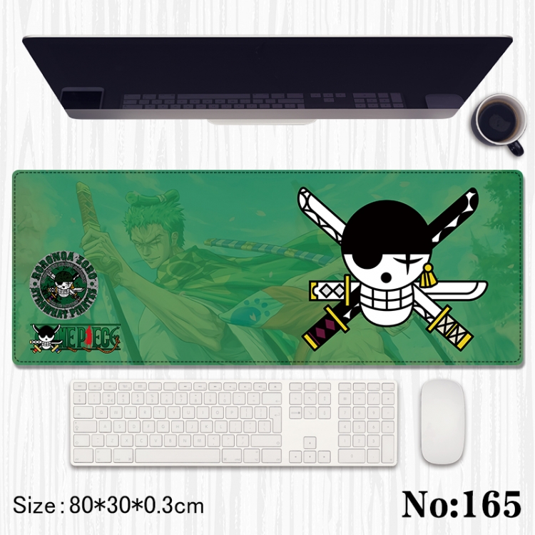 One Piece Anime peripheral computer mouse pad office desk pad multifunctional pad 80X30X0.3cm 165