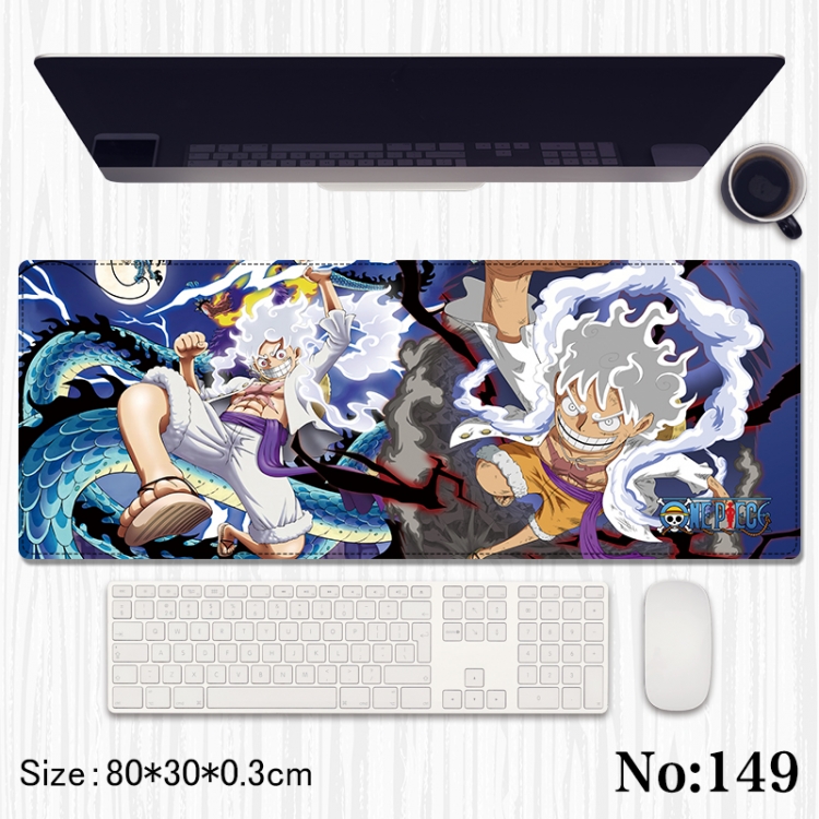 One Piece Anime peripheral computer mouse pad office desk pad multifunctional pad 80X30X0.3cm 149