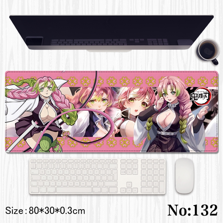 Demon Slayer Kimets Anime peripheral computer mouse pad office desk pad multifunctional pad 80X30X0.3cm 132