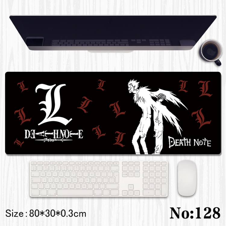 Death note Anime peripheral computer mouse pad office desk pad multifunctional pad 80X30X0.3cm