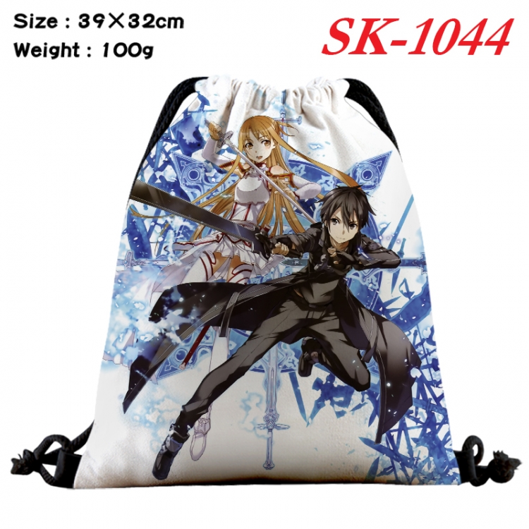 Sword Art Online cartoon Waterproof Nylon Full Color Drawstring Pocket 39x32cm SK-1044