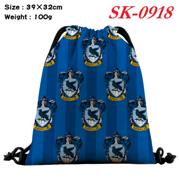 Harry Potter cartoon Waterproof Nylon Full Color Drawstring Pocket 39x32cm SK-0918