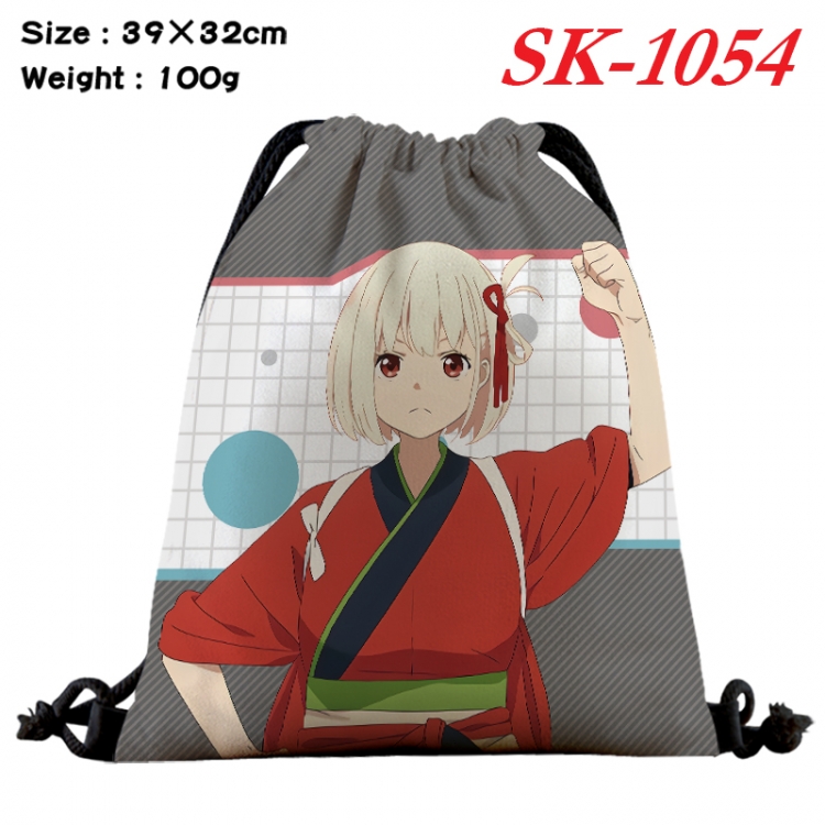 Lycoris Recoil  cartoon Waterproof Nylon Full Color Drawstring Pocket 39x32cm SK-1054