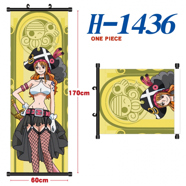 One Piece Black plastic rod cloth hanging canvas painting Wall Scroll 60x170cm H-1436