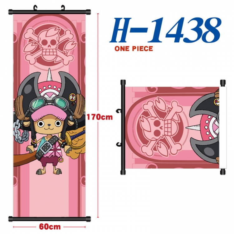 One Piece Black plastic rod cloth hanging canvas painting Wall Scroll 60x170cm H-1438
