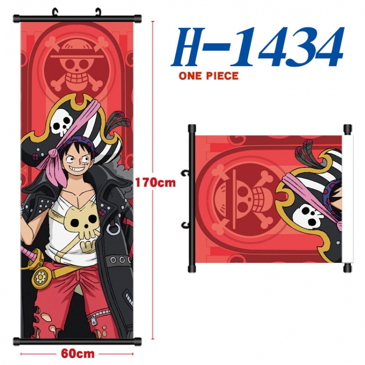 One Piece Black plastic rod cloth hanging canvas painting Wall Scroll 60x170cm  H-1434