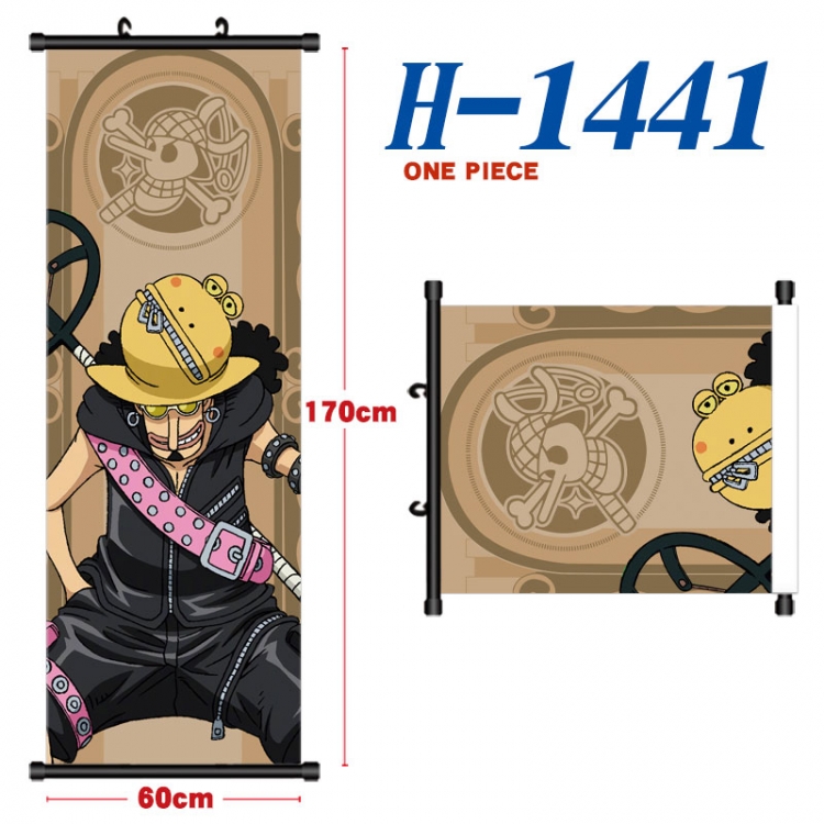 One Piece Black plastic rod cloth hanging canvas painting Wall Scroll 60x170cm  H-1441