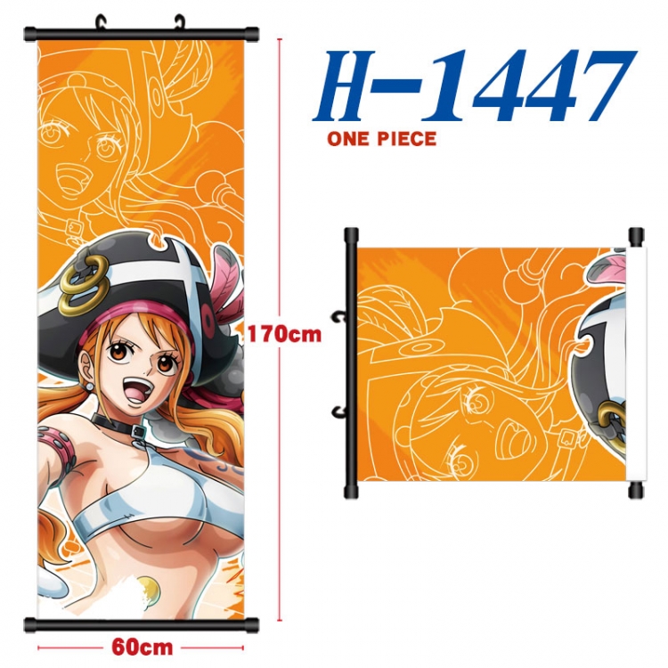 One Piece Black plastic rod cloth hanging canvas painting Wall Scroll 60x170cm  H-1447