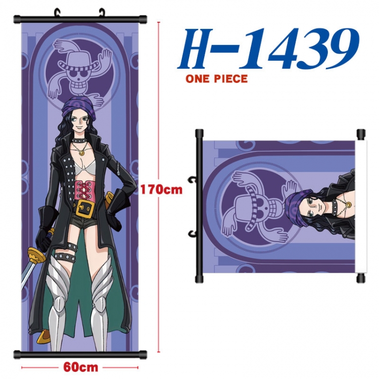One Piece Black plastic rod cloth hanging canvas painting Wall Scroll 60x170cm  H-1439