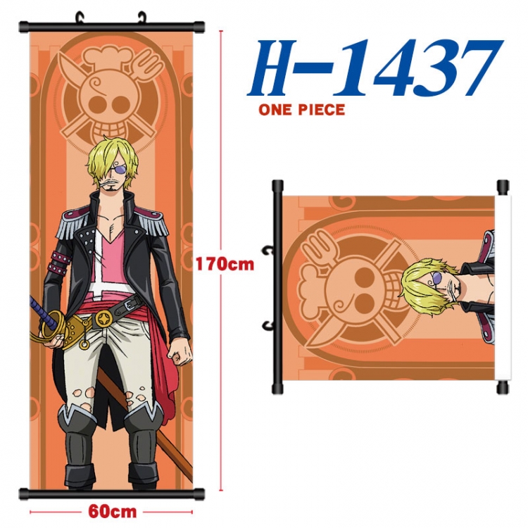 One Piece Black plastic rod cloth hanging canvas painting Wall Scroll 60x170cm H-1437