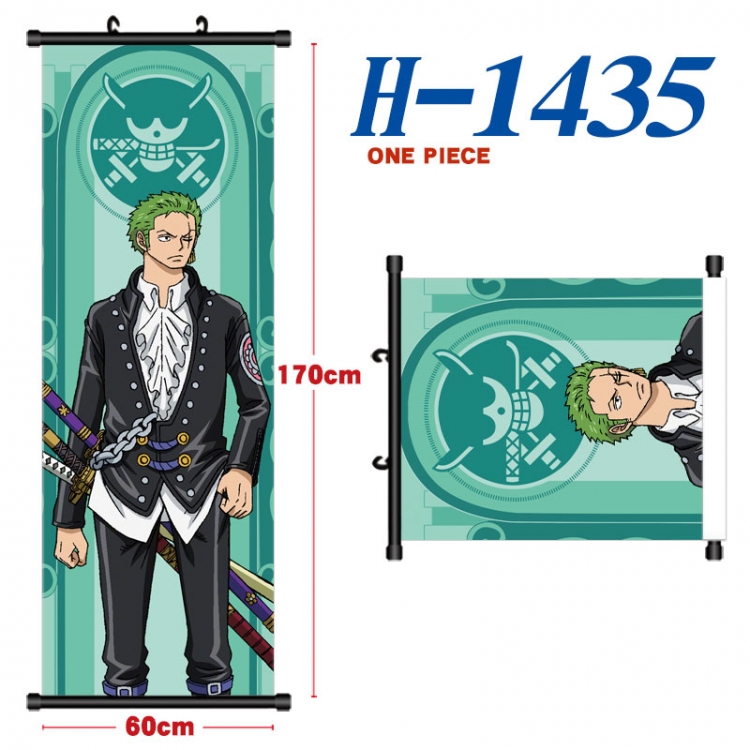 One Piece Black plastic rod cloth hanging canvas painting Wall Scroll 60x170cm H-1435