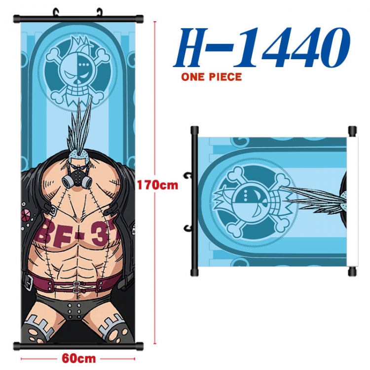 One Piece Black plastic rod cloth hanging canvas painting Wall Scroll 60x170cm H-1440