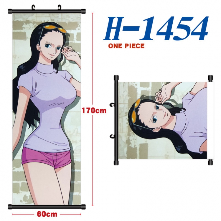 One Piece Black plastic rod cloth hanging canvas painting Wall Scroll 60x170cm H-1454