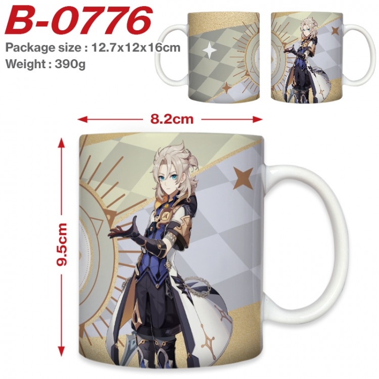 Genshin Impact  Anime printed ceramic mug 400ml (single carton foam packaging) B-0776