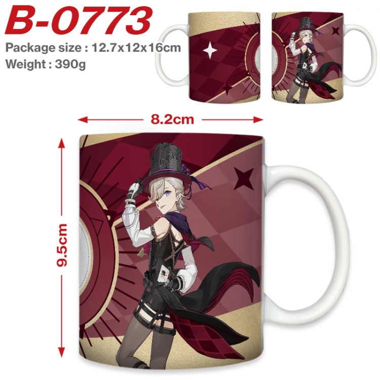 Genshin Impact  Anime printed ceramic mug 400ml (single carton foam packaging) B-0773