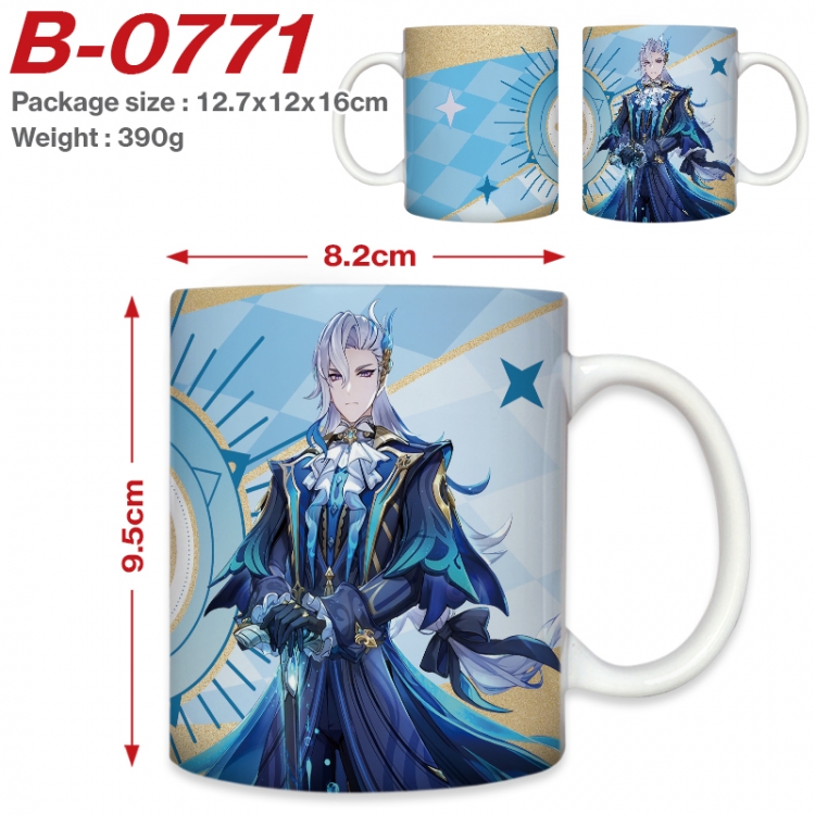 Genshin Impact  Anime printed ceramic mug 400ml (single carton foam packaging)  B-0771