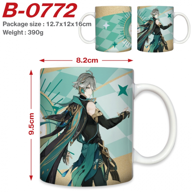 Genshin Impact  Anime printed ceramic mug 400ml (single carton foam packaging)  B-0772