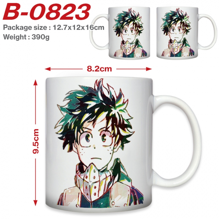 My Hero Academia Anime printed ceramic mug 400ml (single carton foam packaging)  B-0823