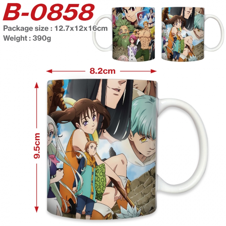 The Seven Deadly Sins Anime printed ceramic mug 400ml (single carton foam packaging) B-0858