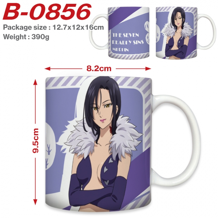 The Seven Deadly Sins Anime printed ceramic mug 400ml (single carton foam packaging)  B-0856