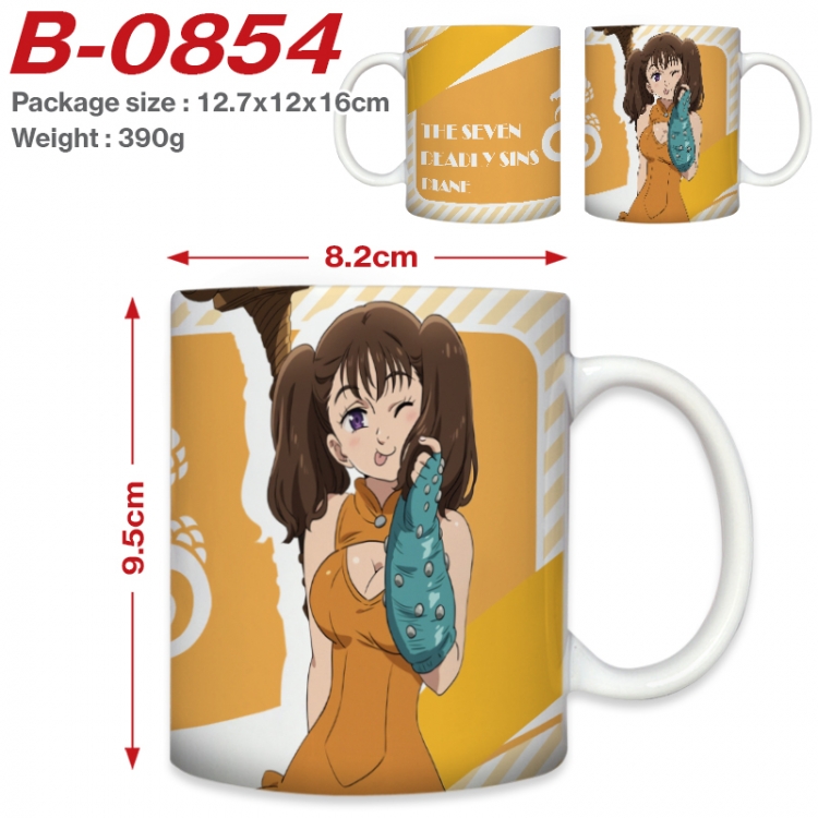 The Seven Deadly Sins Anime printed ceramic mug 400ml (single carton foam packaging)  B-0854