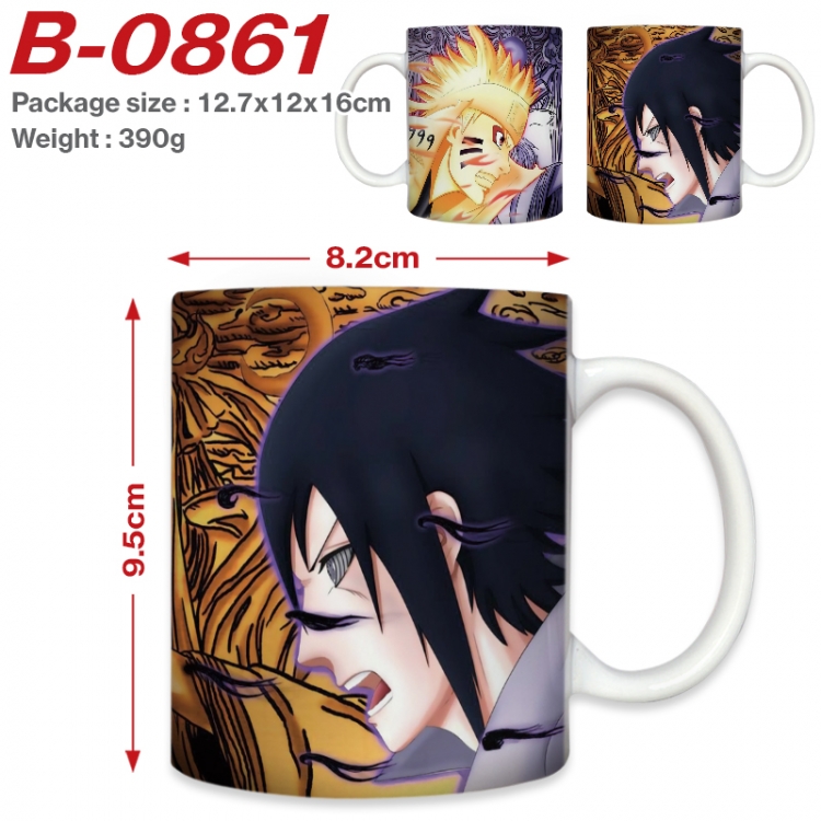 Naruto Anime printed ceramic mug 400ml (single carton foam packaging)  B-0861