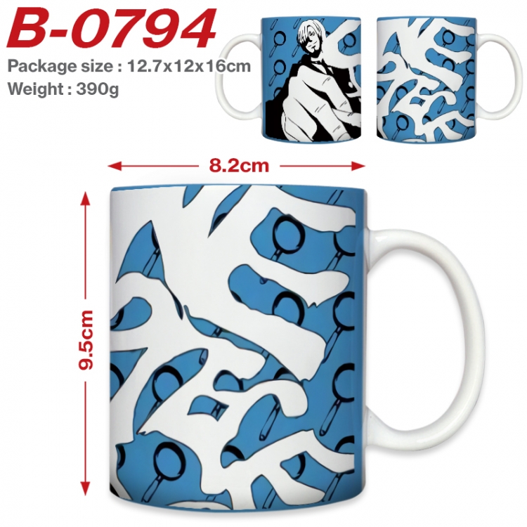 One Piece Anime printed ceramic mug 400ml (single carton foam packaging) B-0794